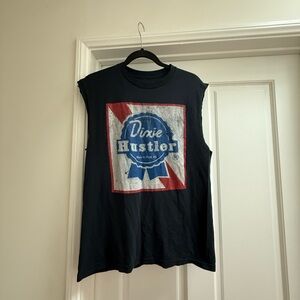 Vintage Dixie Hustler Cut Off Tank